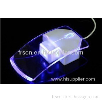 Charming Light Wired Diaphaneity Colorful Mouse 